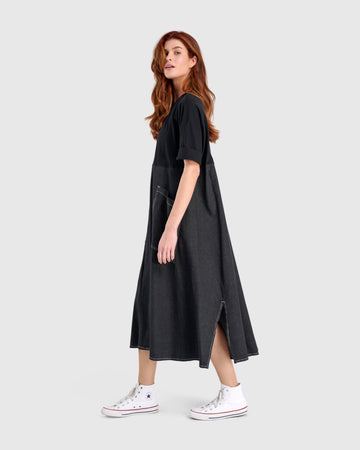 alembika-amelia-a-line-dress-jet-denim-jeans-maxikleid image 2