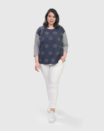 alembika-serendipity-tee-navy-3-4-arm-shirt image 6