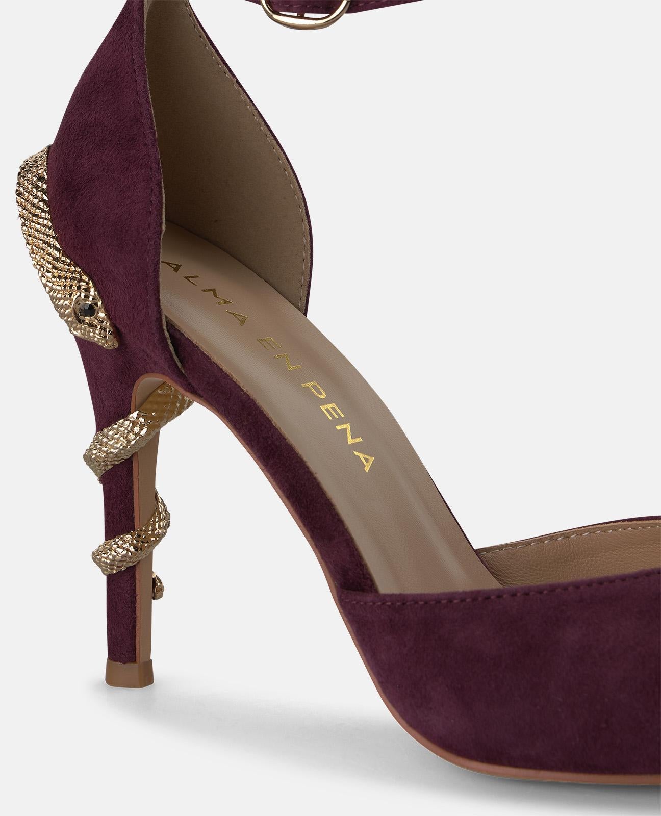 alma-en-pena-shoe-with-snake-heel-damen-pumps-bordeaux-10cm image 4