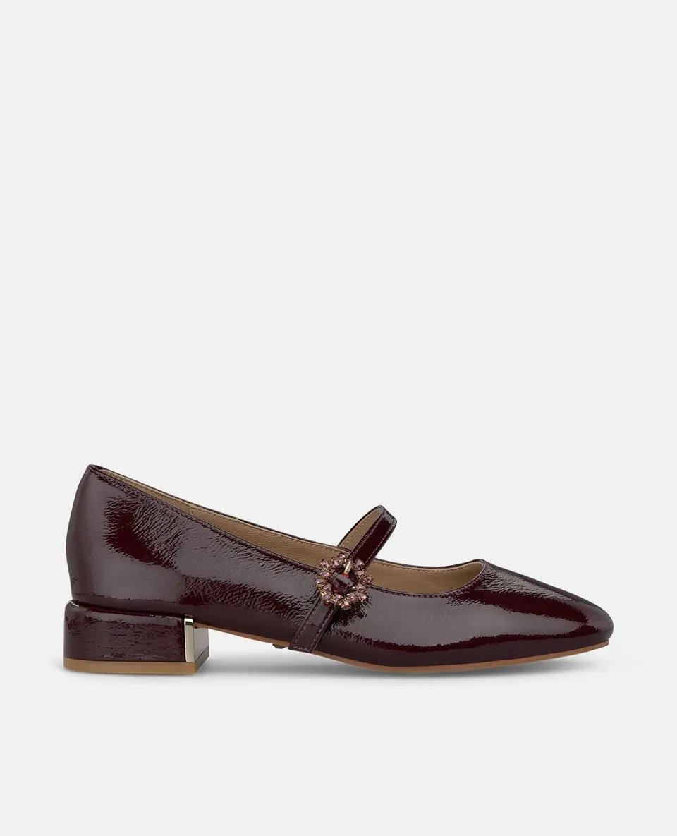 alma-en-pena-patent-leather-flats-lack-ballerinas-bordeaux image 1
