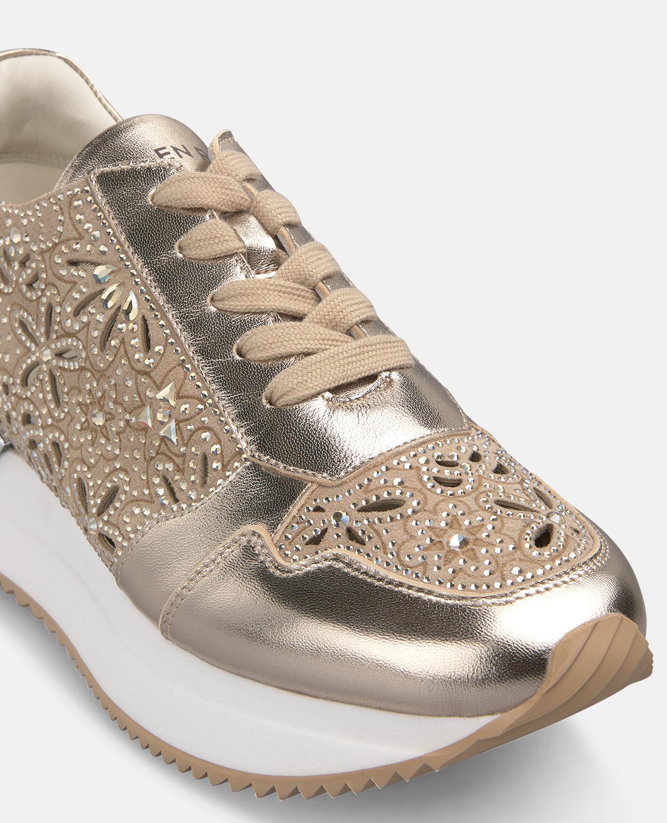 alma-en-pena-63071-sneakers-mit-plateausohle-bronze-metallic image 4
