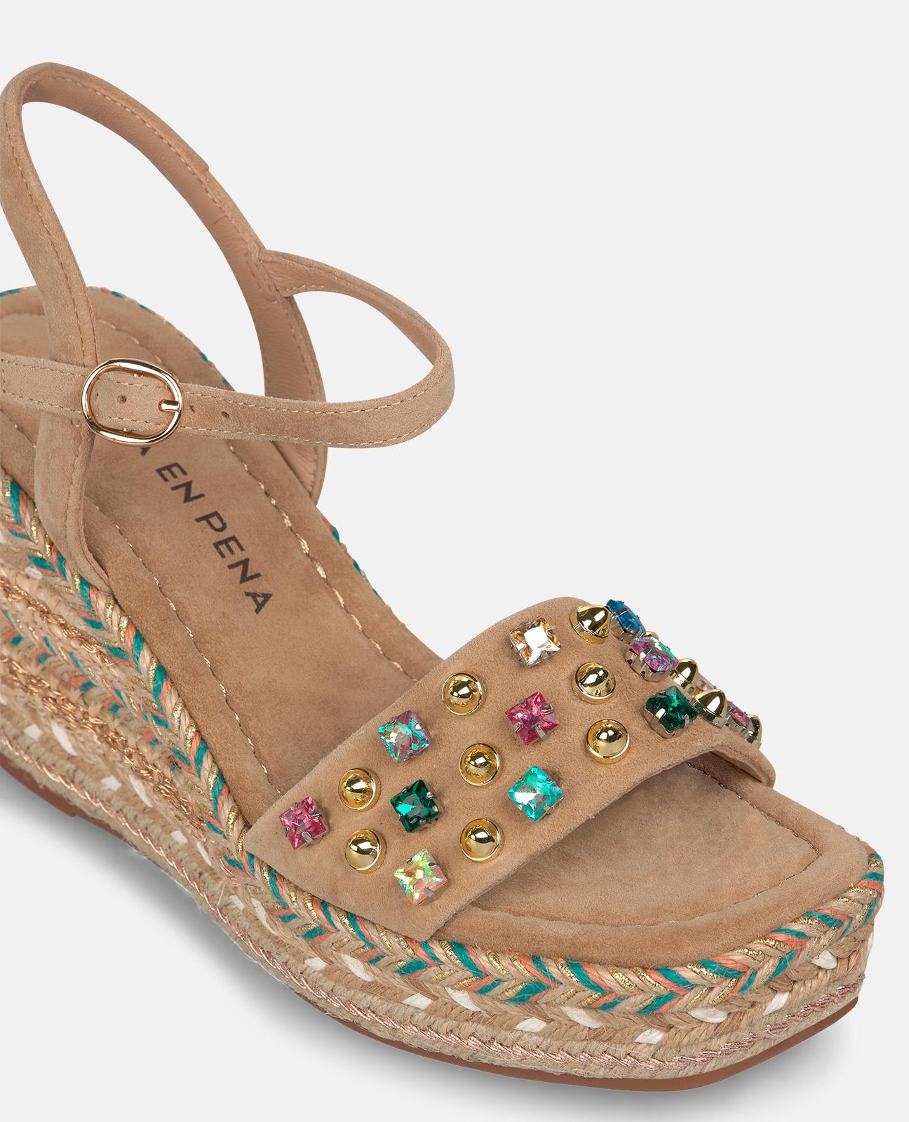 alma-en-pena-esparto-keilsandalen-mit-strass-hohe-keilabsatz-sandalen-arena-9-5- image 4