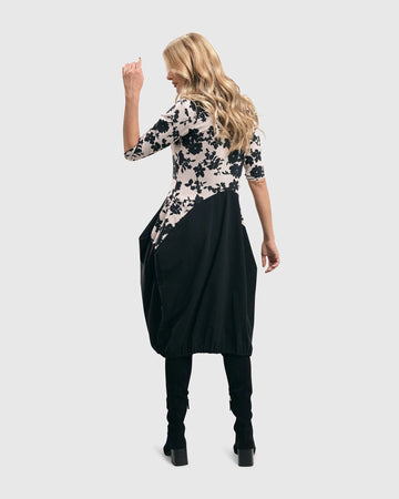 alembika-tekbika-drape-pocket-kleid-floral-jerseykleid image 5