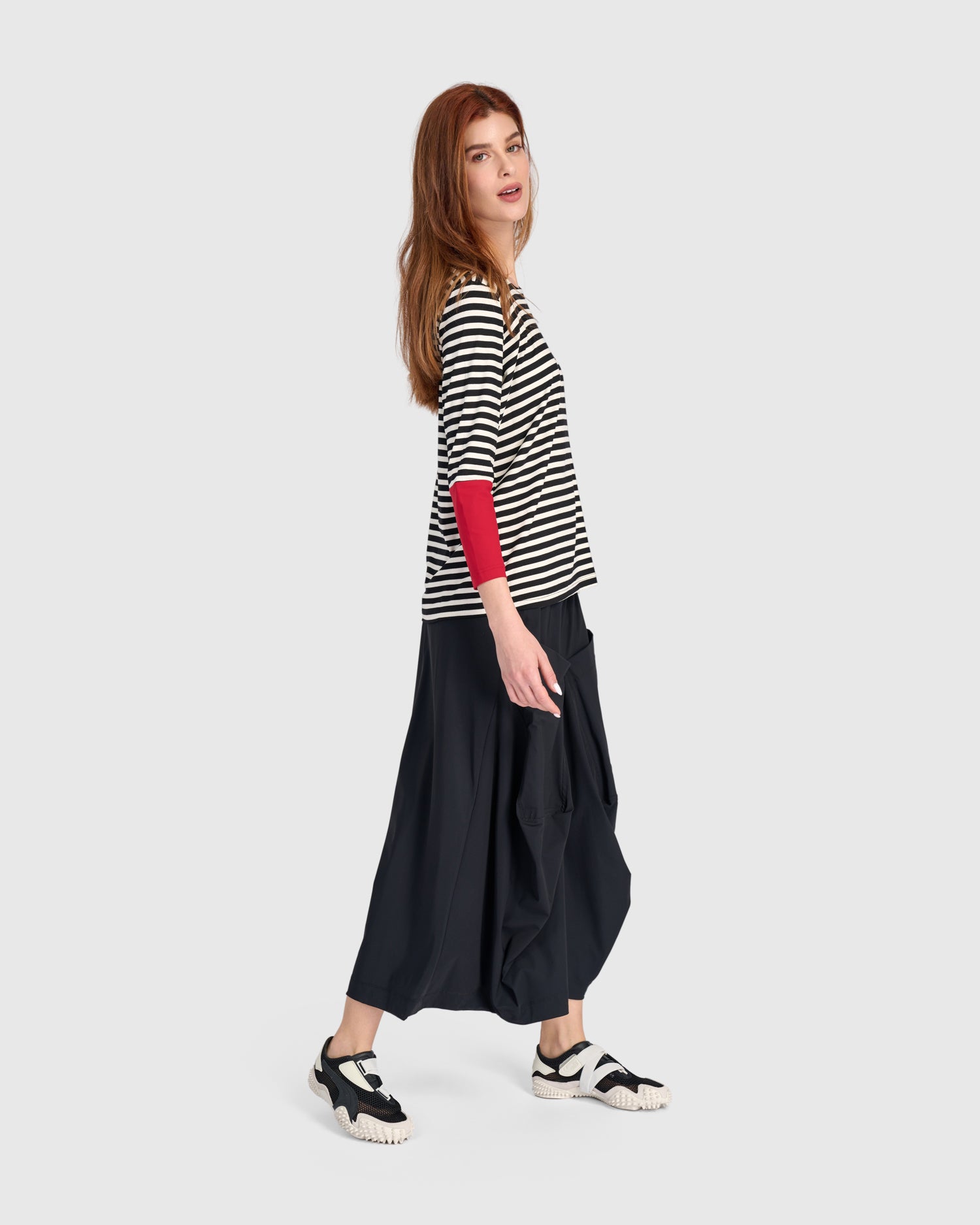 alembika-striped-stretch-tee-schwarz-wei-tt102s image 3