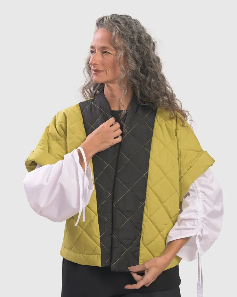 alembika-urban-quilted-kimono-jacke-yellow-stepp-kimono image 1