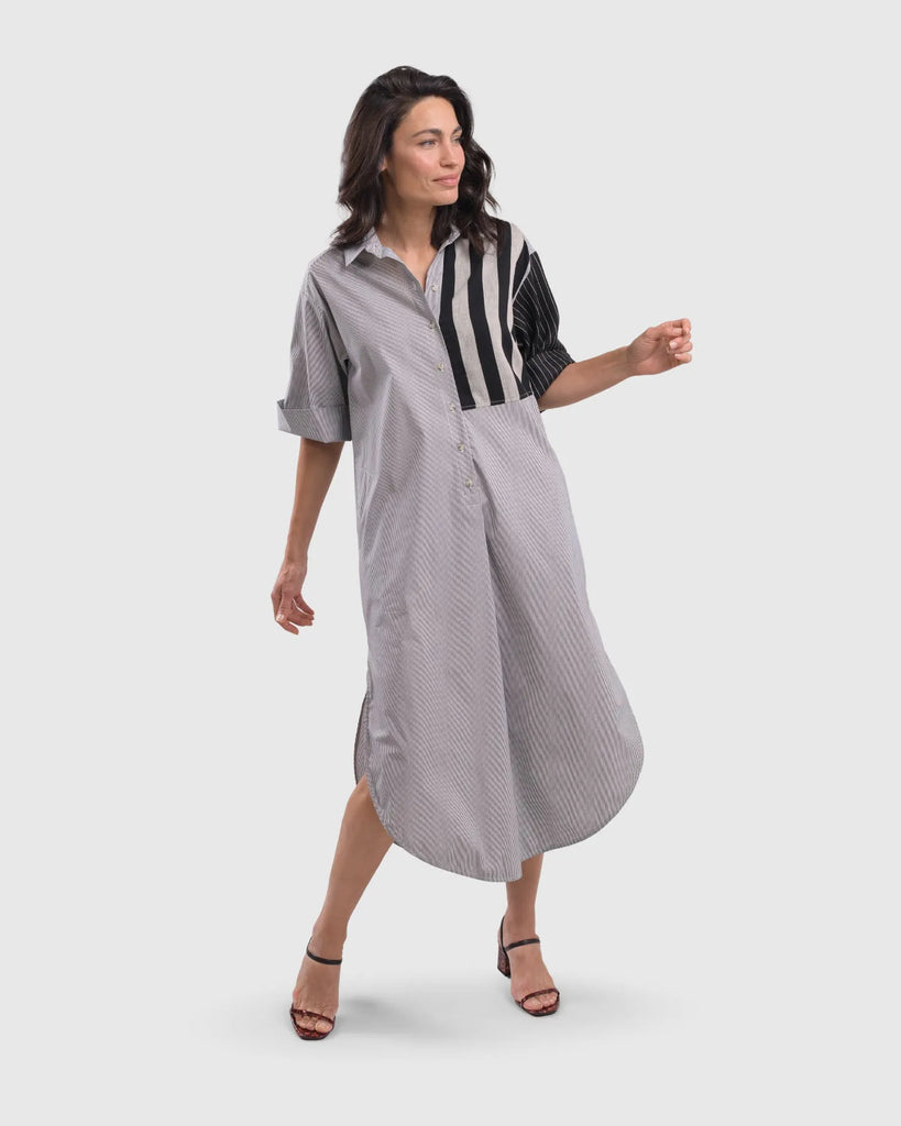 alembika-tao-tunik-shirtkleid-bars-streifen-kleid-mit-taschen image 1