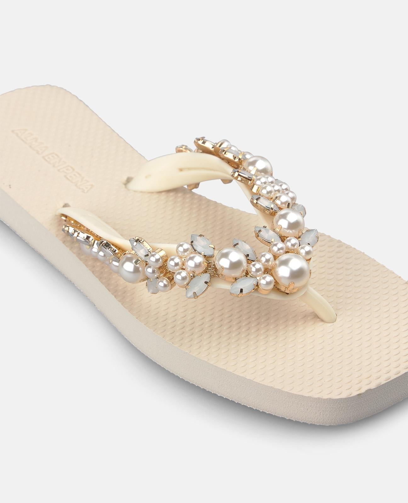 alma-en-pena-alfa-62350-flip-flops-mit-strass-wei-flach-2-cm image 4