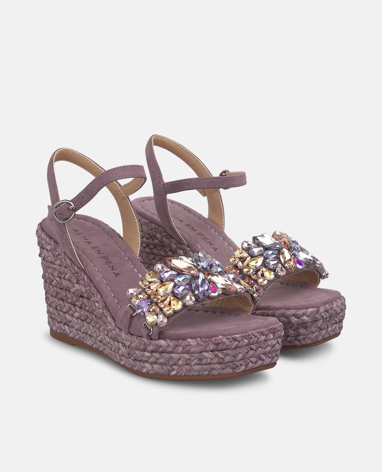 alma-en-pena-espadrille-keilsandalette-lavanda-blumen-strass-9-cm image 2