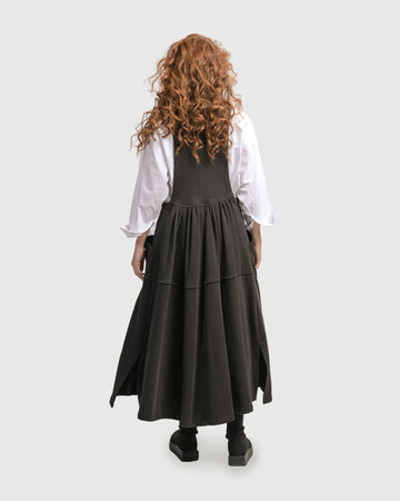 alembika-urban-button-down-pinafore-kleid-schwarz image 5