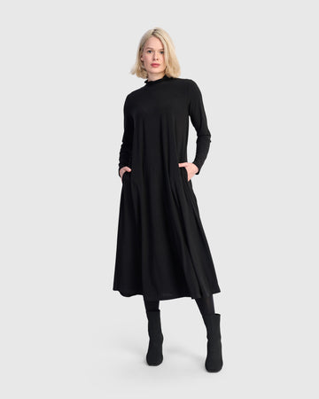 alembika-essential-slinky-a-line-kleid-schwarz-maxi image 6