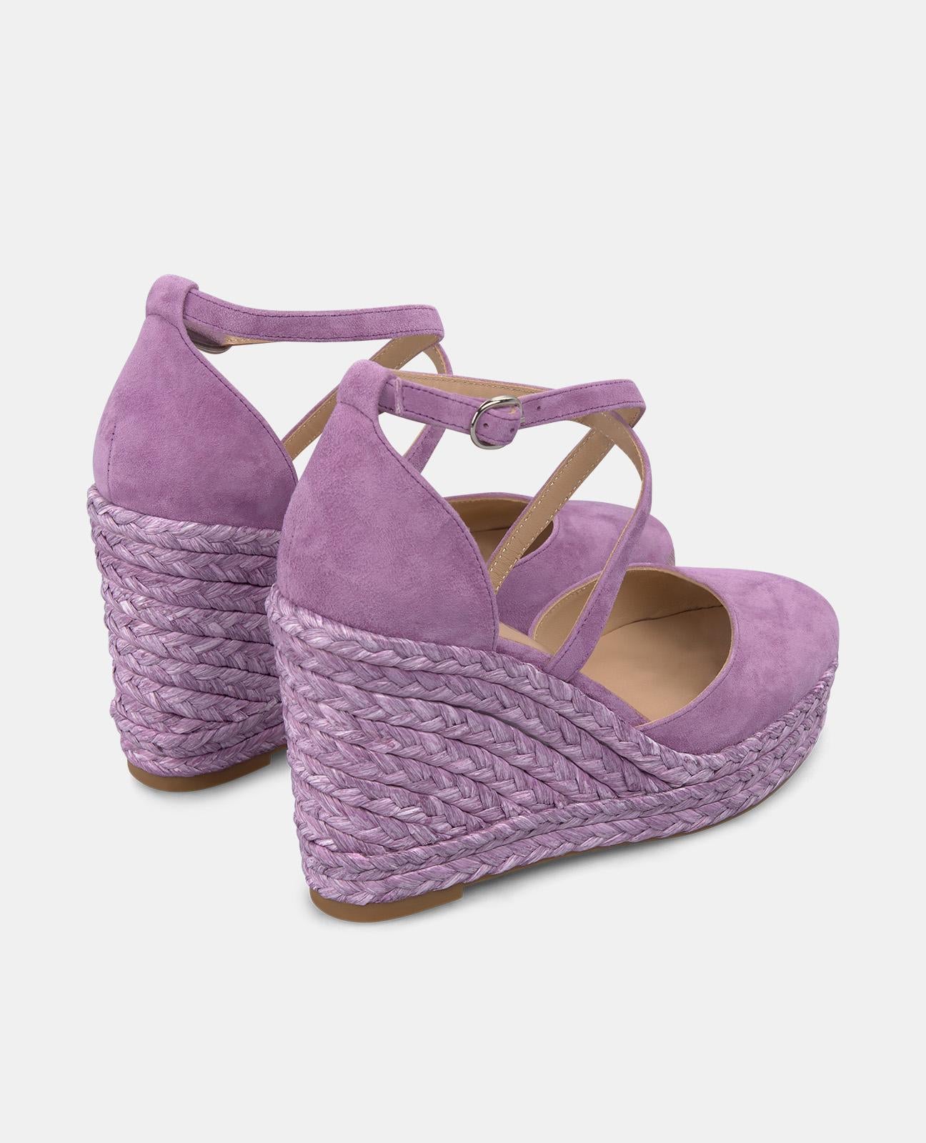 alma-en-pena-high-wedge-keilsandalette-mit-gekreuzten-riemen-8-cm-violett image 3