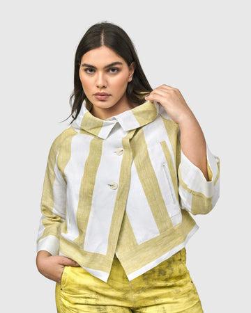 alembika-riposo-a-line-jacke-citron-leinen image 2