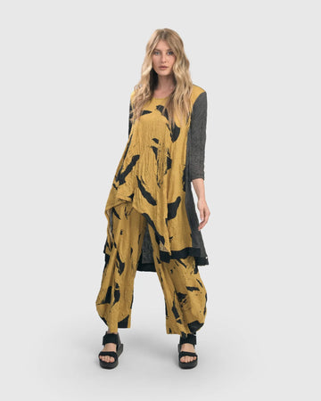 alembika-ru-hi-lo-crinkle-tunic-top-yellow-tunika image 7