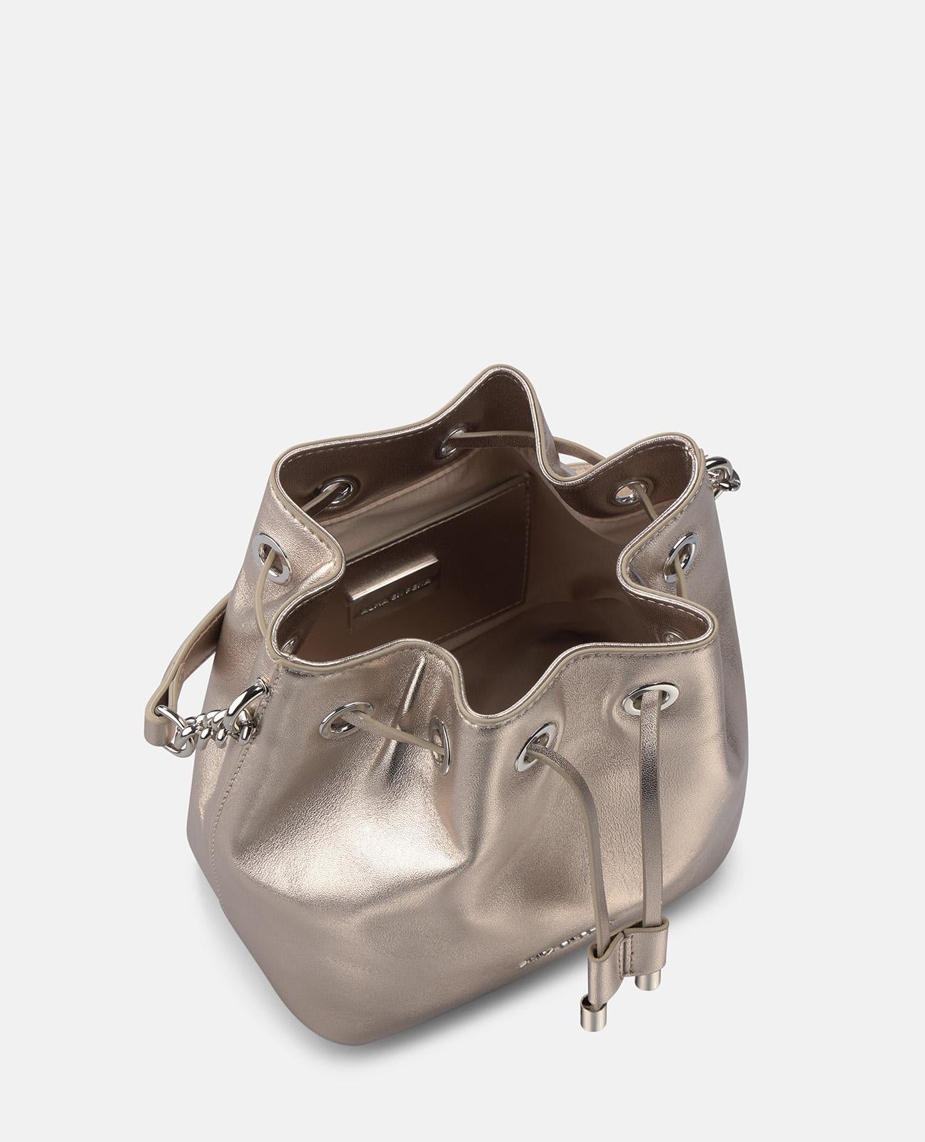 alma-en-pena-candy-bag-mit-henkel-leder-clutch-bronze-casual image 2