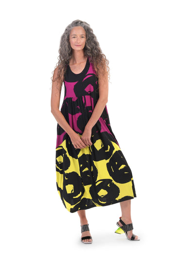 alembika-art-print-tank-kleid-violet-rmelloses-damenkleid image 2
