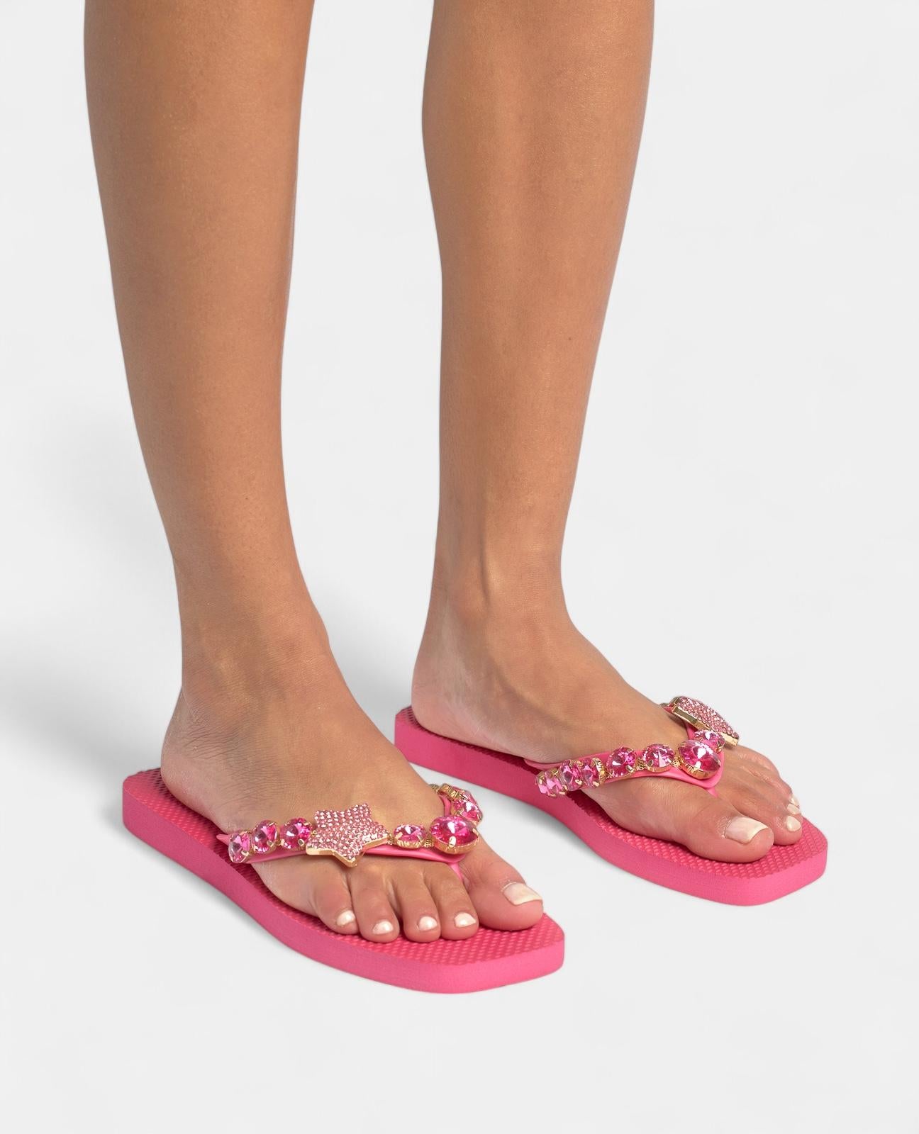 alma-en-pena-flip-flop-mit-stern-strass-fuchsia-1-5-cm-sohle image 5