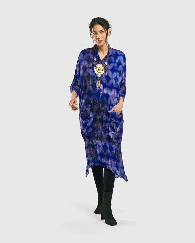 alembika-moonbeam-midi-kleid-damen-royalblau image 1