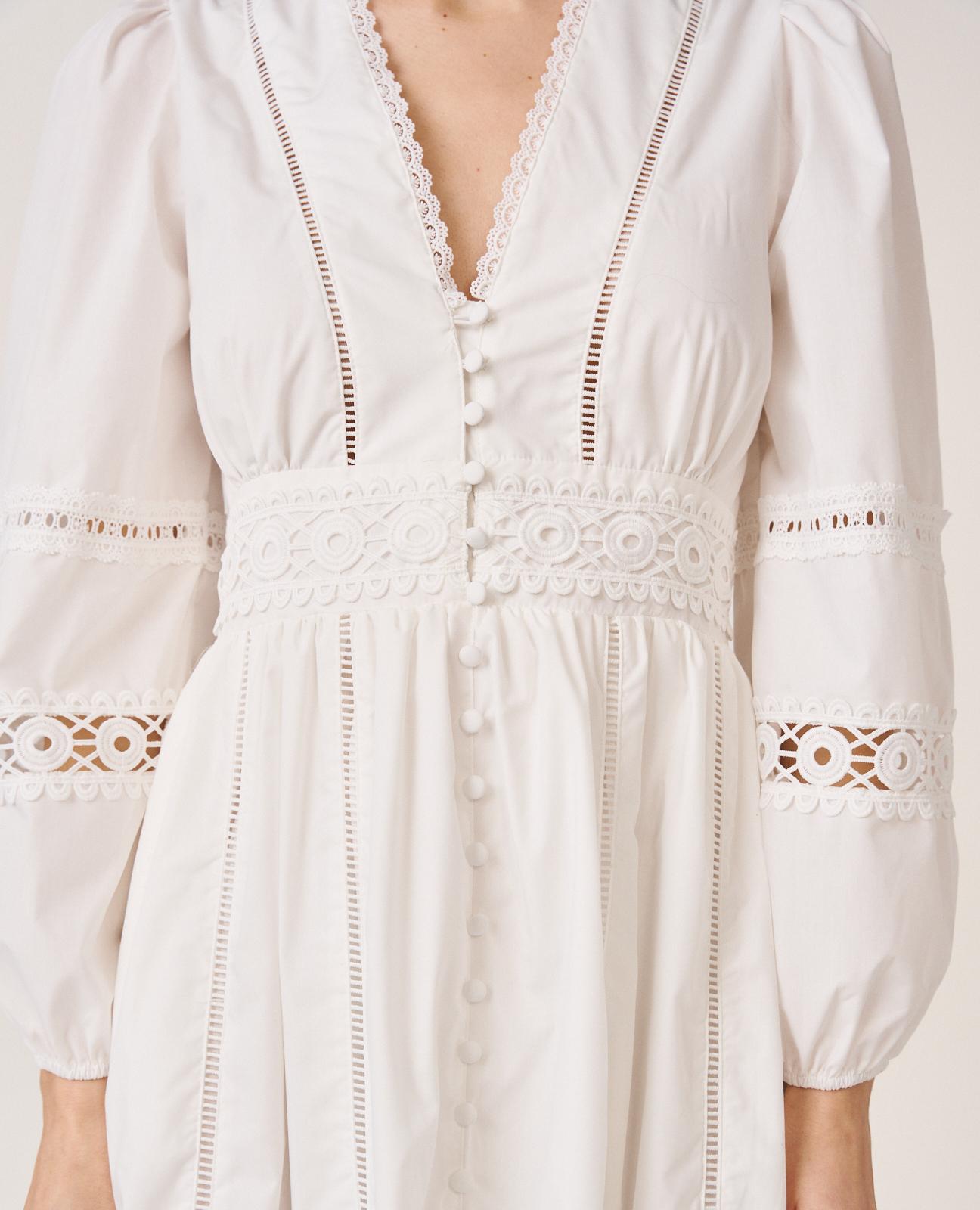 alma-en-pena-poplin-dress-midi-kleid-wei image 4