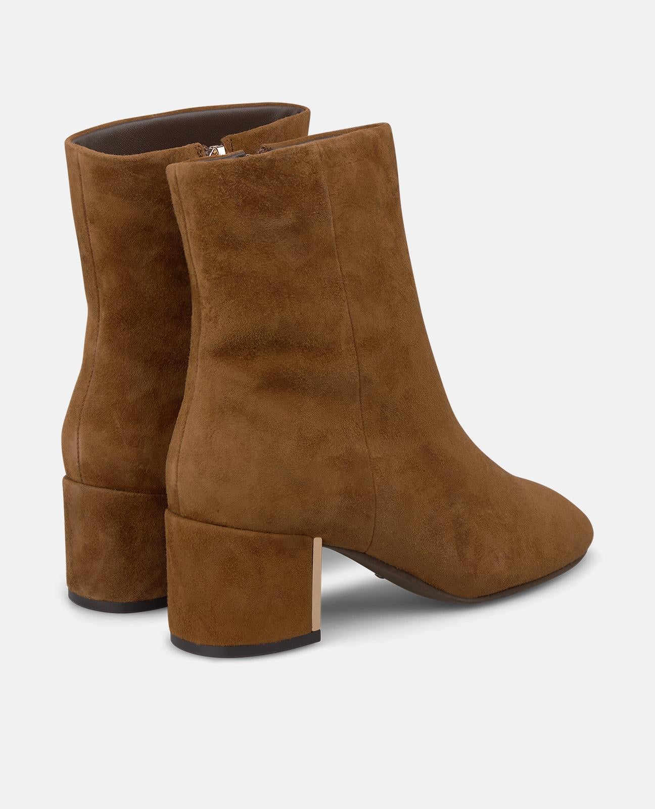 alma-en-pena-stiefeletten-veloursleder-camel-5-5-cm-blockabsatz-rei-verschluss image 3