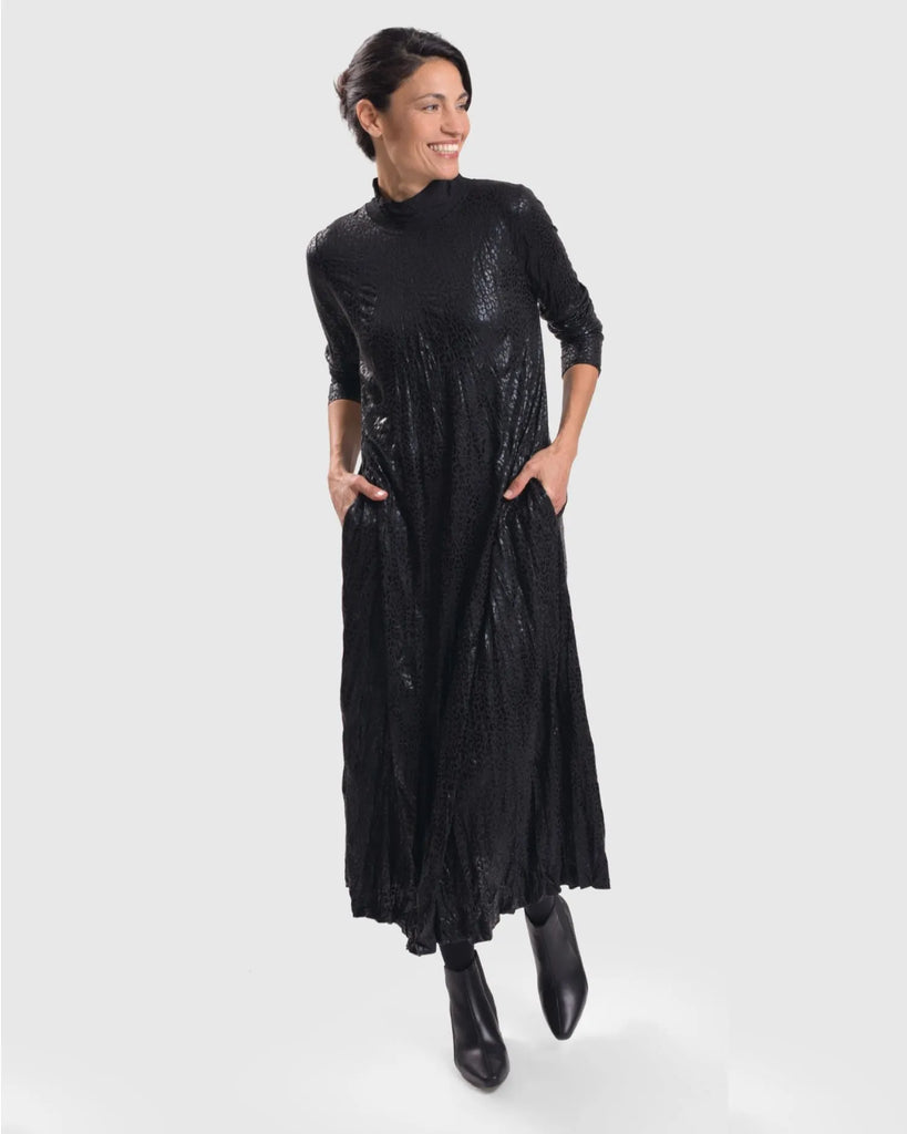 alembika-glimmer-maxi-dress-maxikleid-schwarz image 1