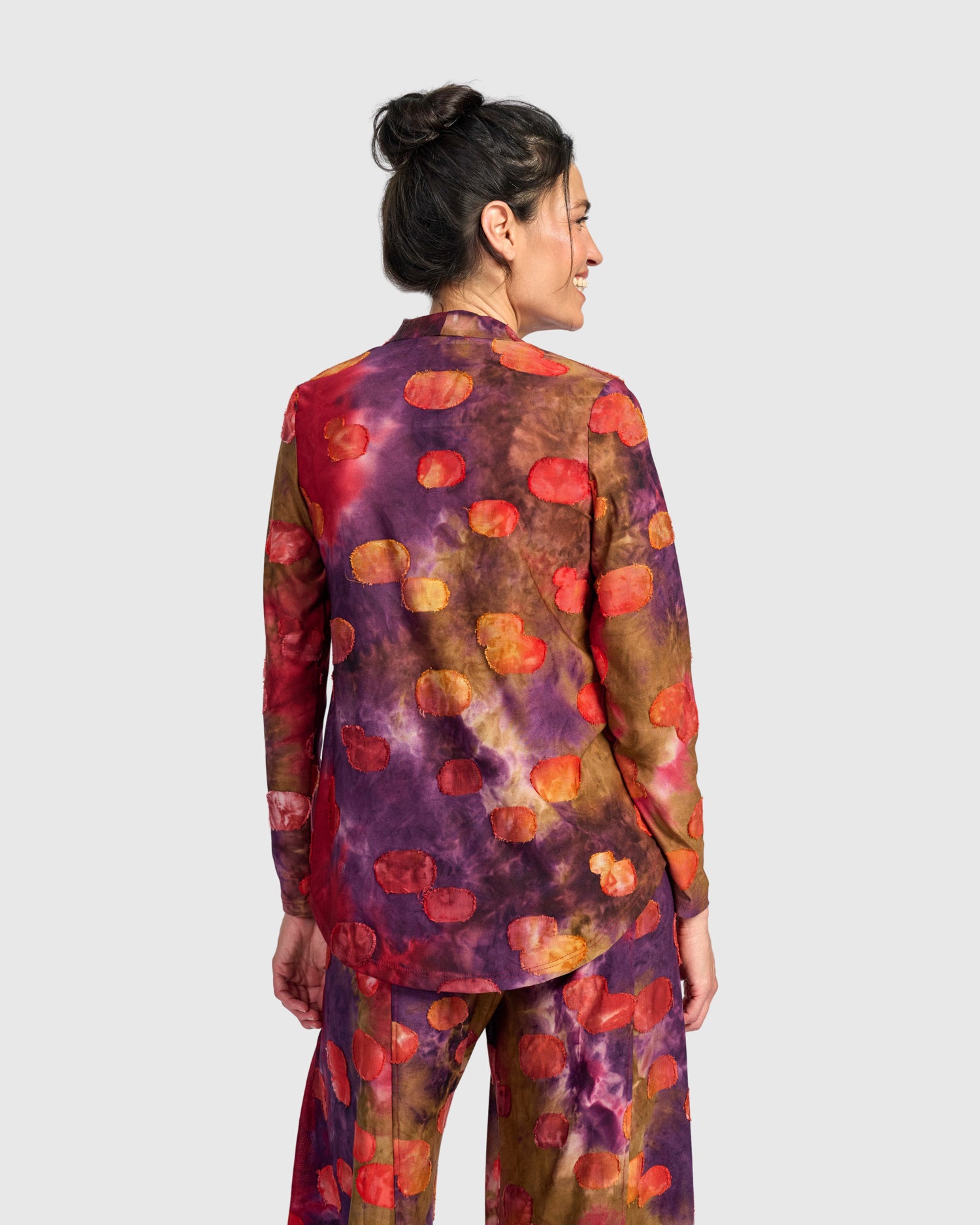 alembika-whirligig-v-neck-top-damen-shirt-berry-mix image 5