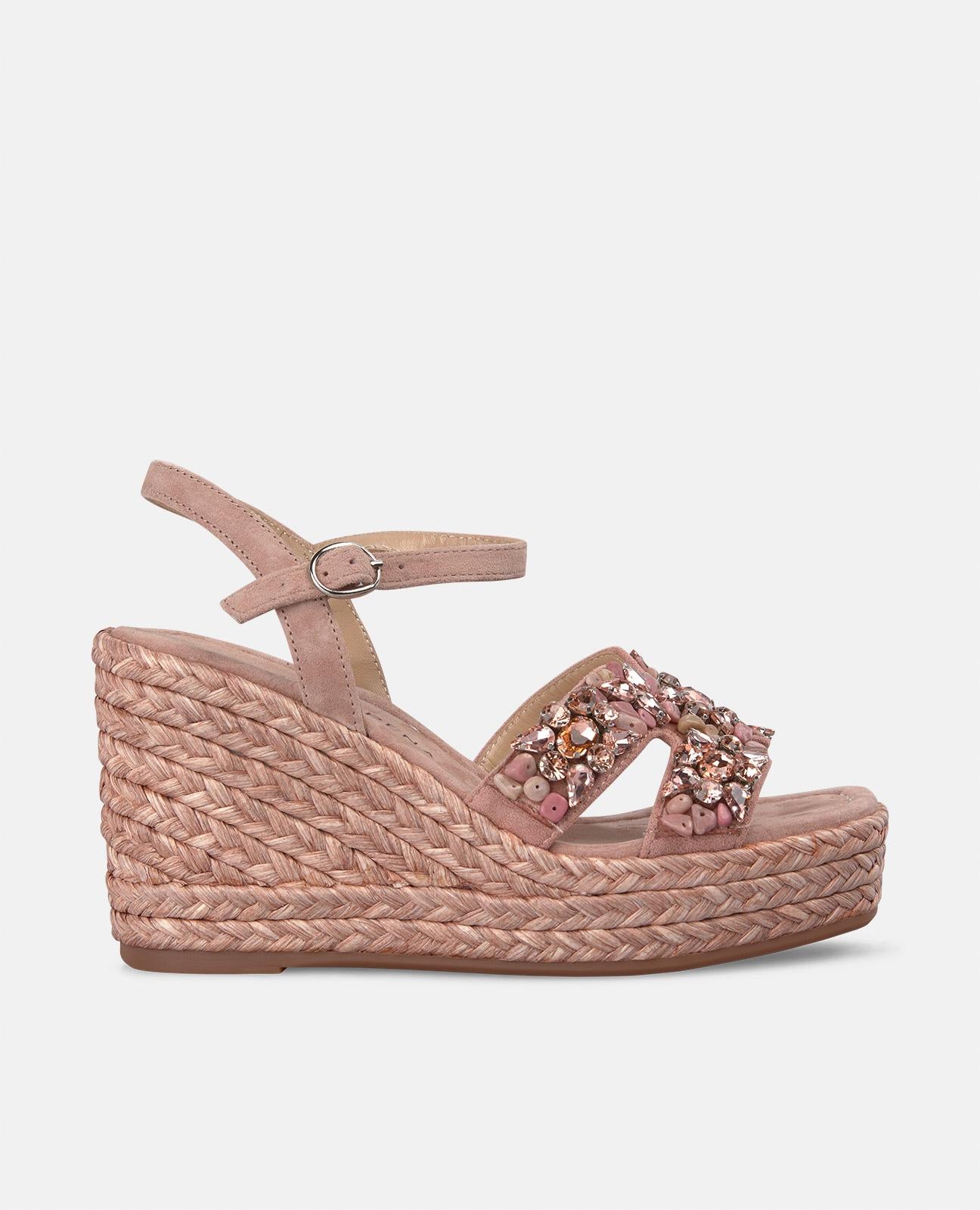 alma-en-pena-keilsandale-strass-riemen-eckig-rosa-9-8-cm image 1