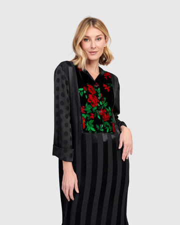 alembika-sonata-shirtdress-maxikleid-roses image 3