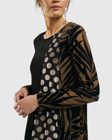 alembika-medallion-a-linie-kleid-gold image 2