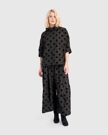 alembika-soiree-funnel-top-black-dots-boxy-top-taft image 6