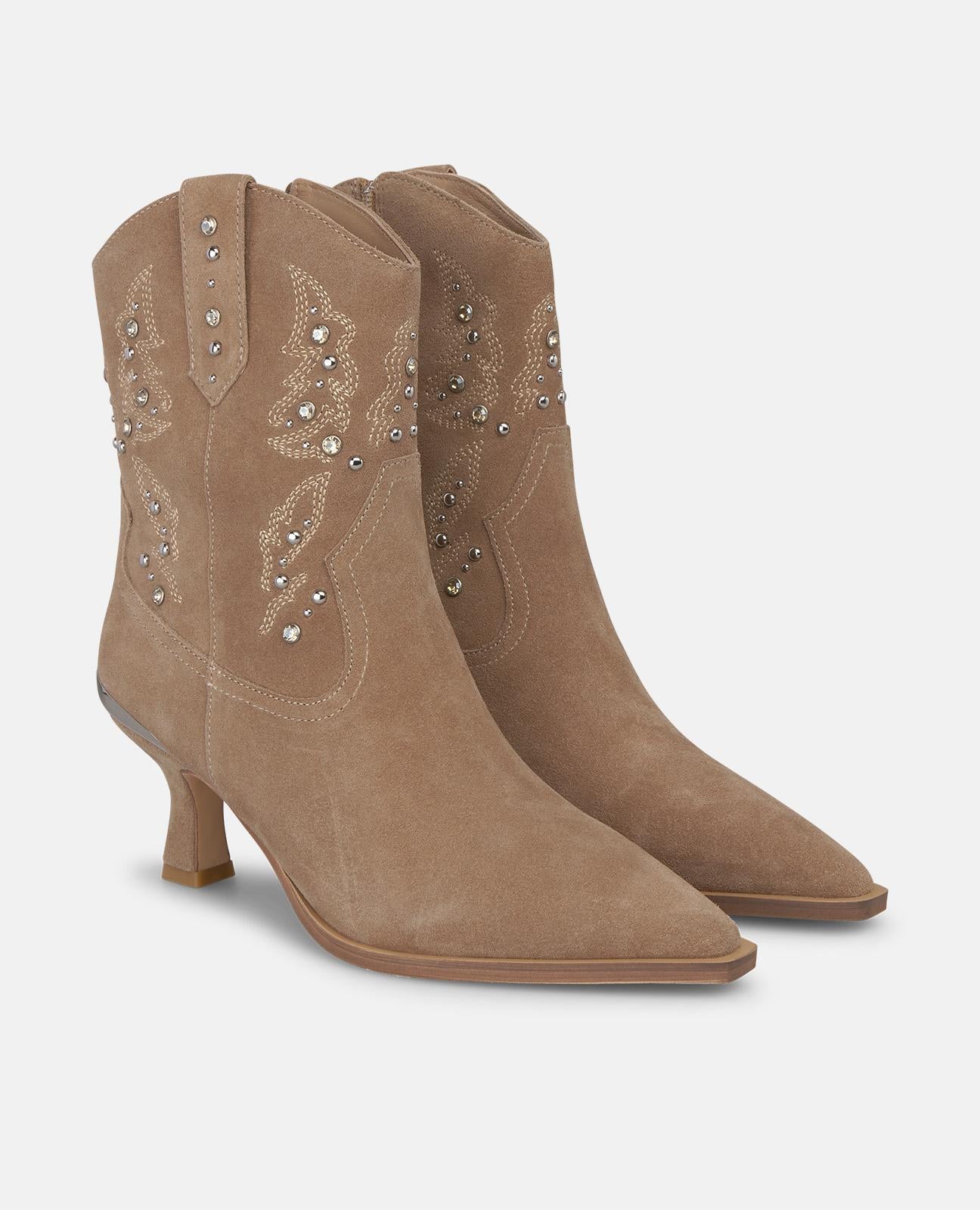 alma-en-pena-cowboy-boots-wildleder-nieten-vis-n-6-cm image 2