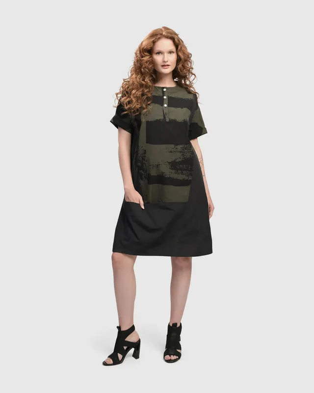alembika-urban-sapporo-shiftkleid-khaki image 1