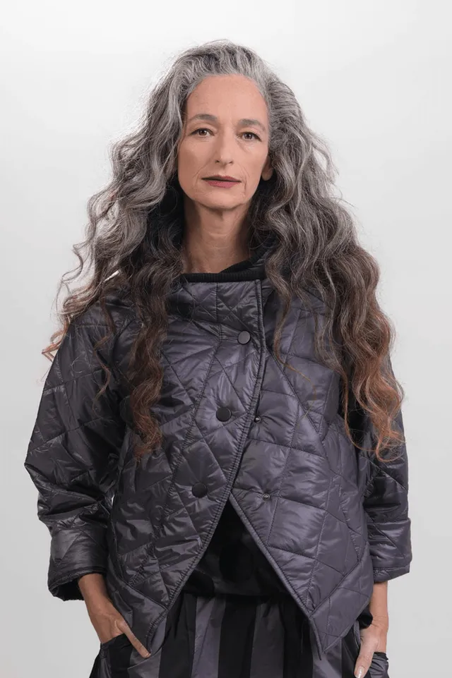 alembika-ether-rib-trim-jacke-grau image 1