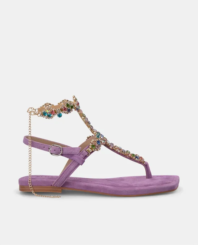 alma-en-pena-flache-strass-sandale-violett-square-toe-schnalle-1-cm image 1