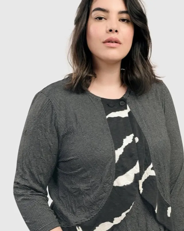 alembika-ice-crinkle-bolero-jacke-stripe image 1