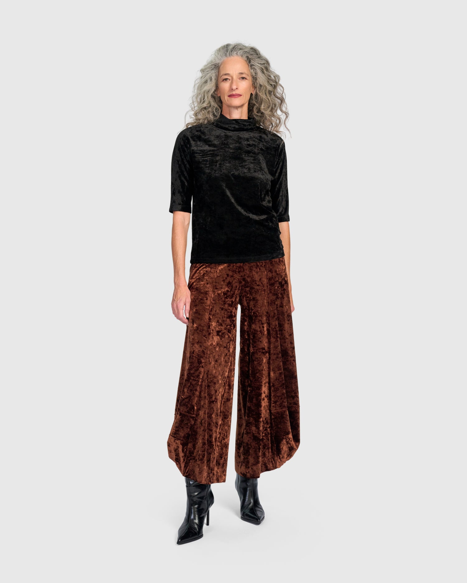 alembika-crushed-velvet-punto-hose-maple image 7