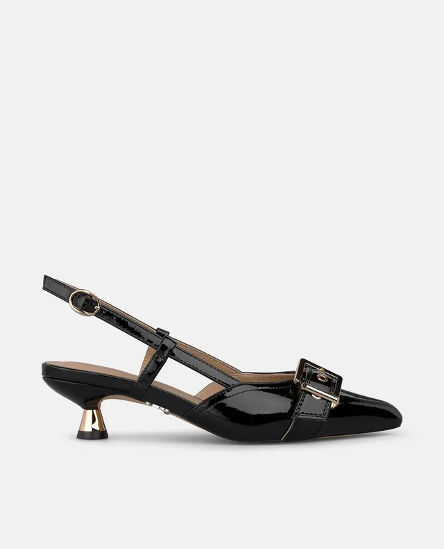 alma-en-pena-slingback-pumps-lackleder-spitz-mit-schnalle-4-cm image 1