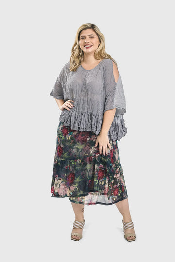 alembika-rhys-ruffled-blouse-gingham-cold-shoulder-bluse image 6