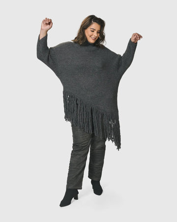 alembika-urban-turtleneck-tunic-top-grey-stricktunika image 2