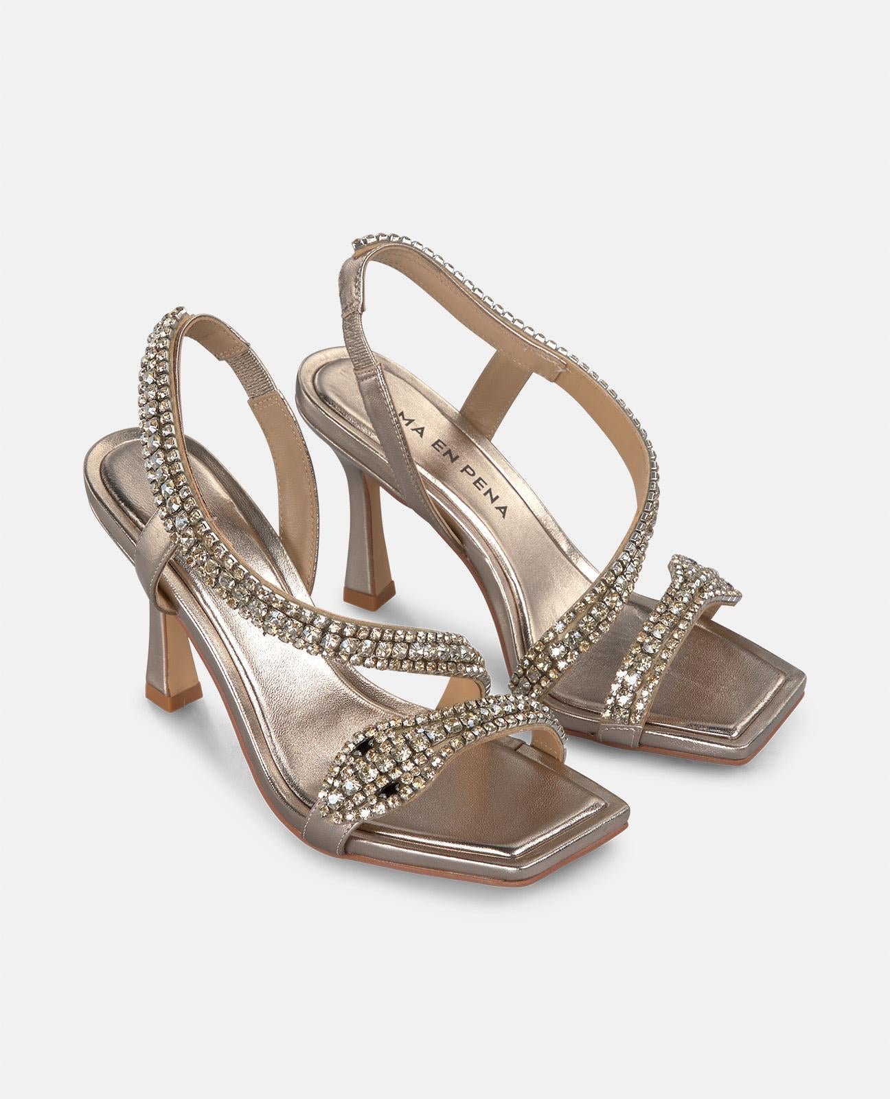 alma-en-pena-snake-heelsandalette-9-cm-bronze image 2
