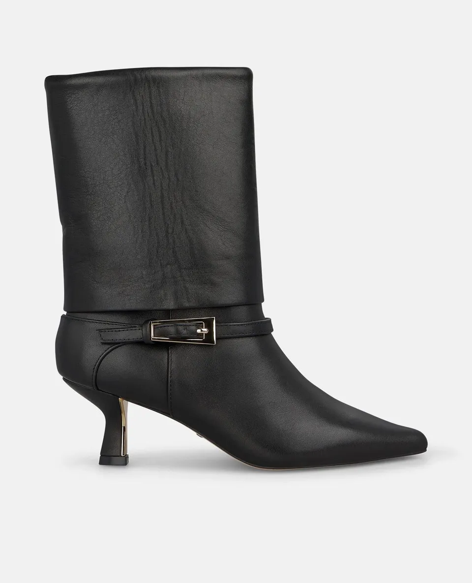 alma-en-pena-nappa-stiefelette-mit-schnalle-in-schwarz-5-5-cm image 1