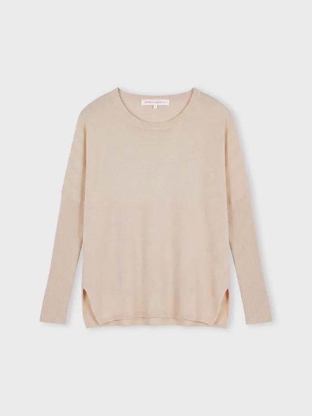 absolut-astrid-damen-kaschmir-poncho-pullover-rundhals-braun image 1