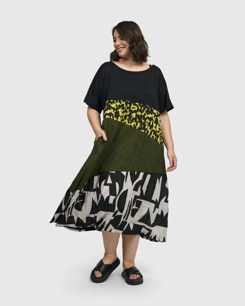alembika-stereo-t-shirt-dress-python-maxi-t-shirt-kleid image 1