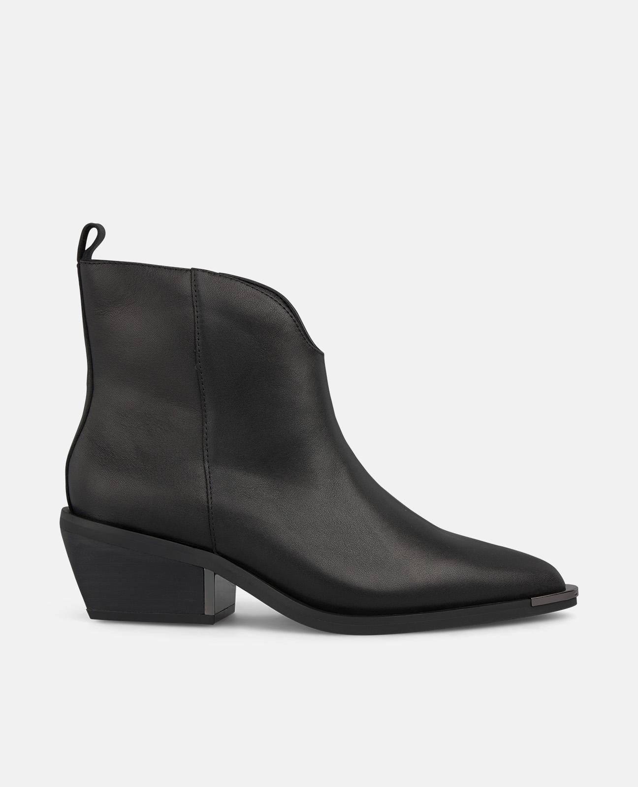 alma-en-pena-flache-stiefelette-schwarz-mit-rei-verschluss-4-5-cm image 1