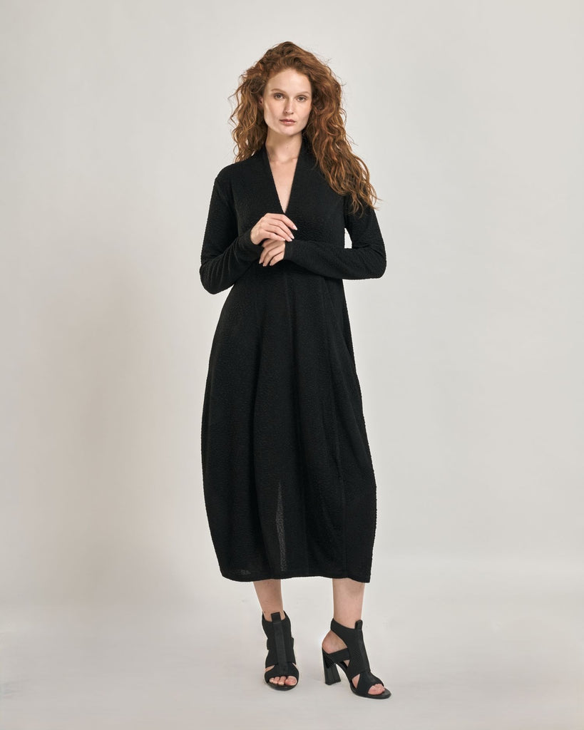 alembika-elvira-cocoon-kleid-schwarz-jacquardkleid-ed549b image 1