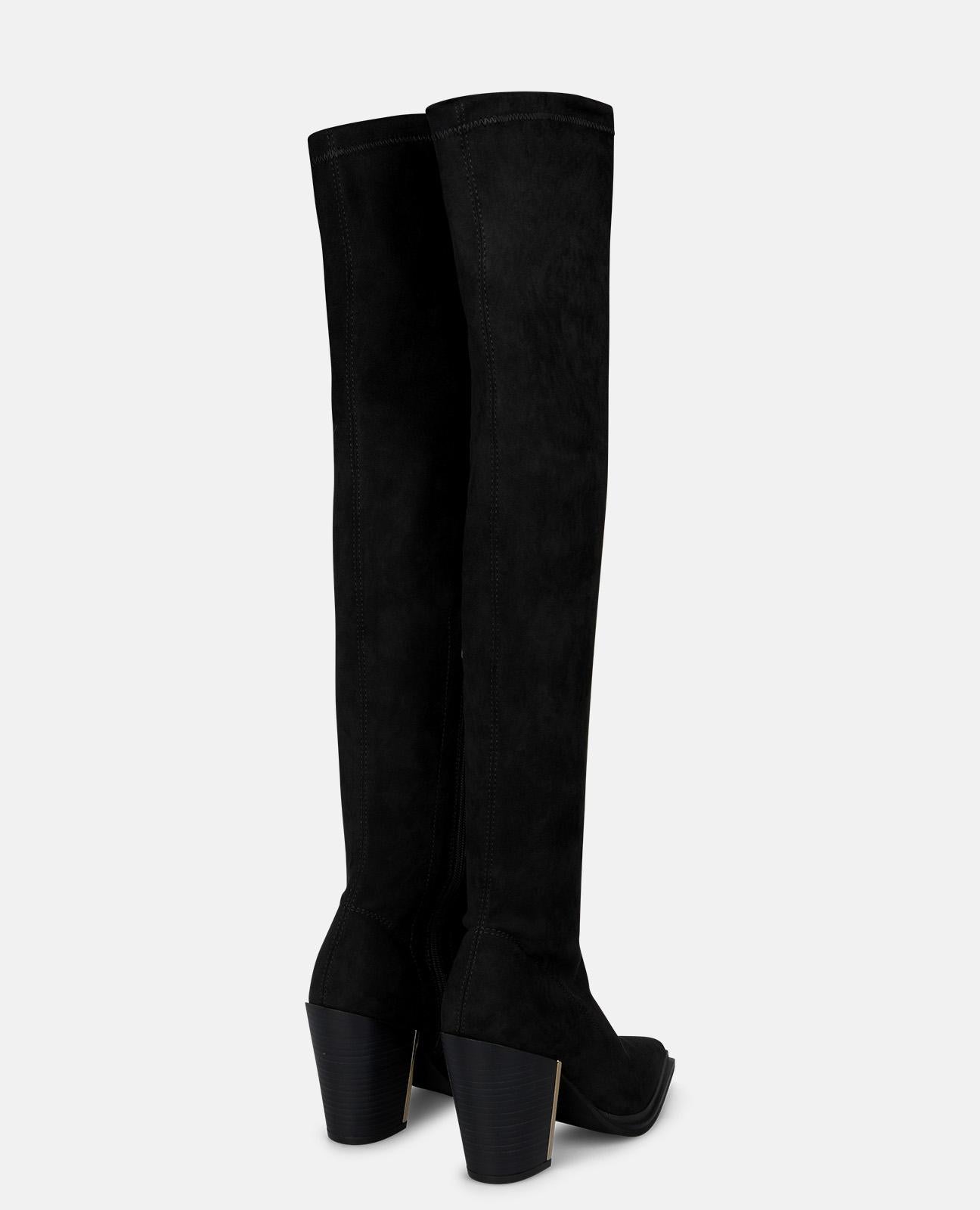 alma-en-pena-fit-heeled-boot-stiefel-mit-absatz-schwarz-8-cm-blockabsatz image 3
