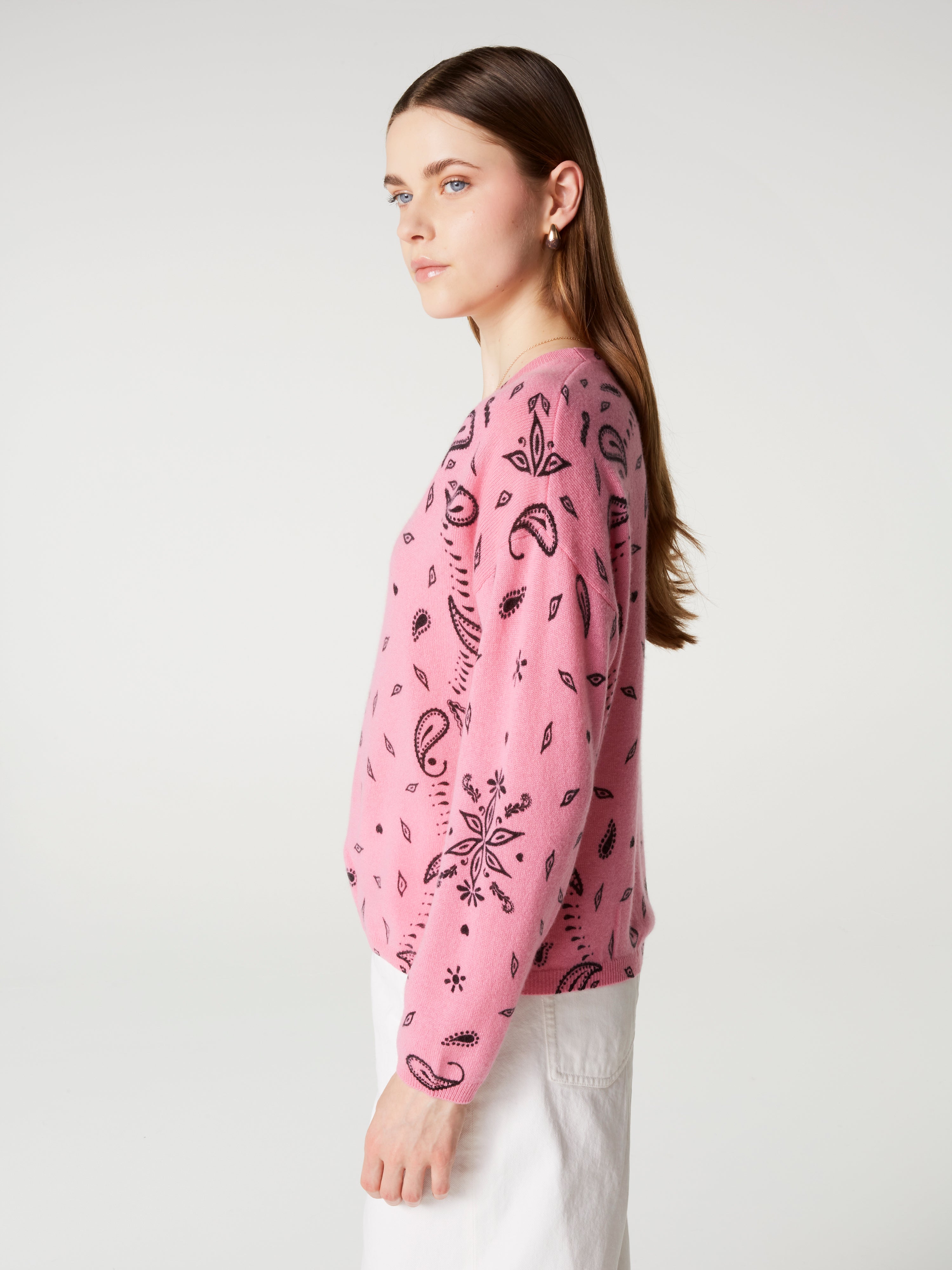 absolut-ariane-print-damen-kaschmirpullover-rundhals-bandana-print-pink image 3