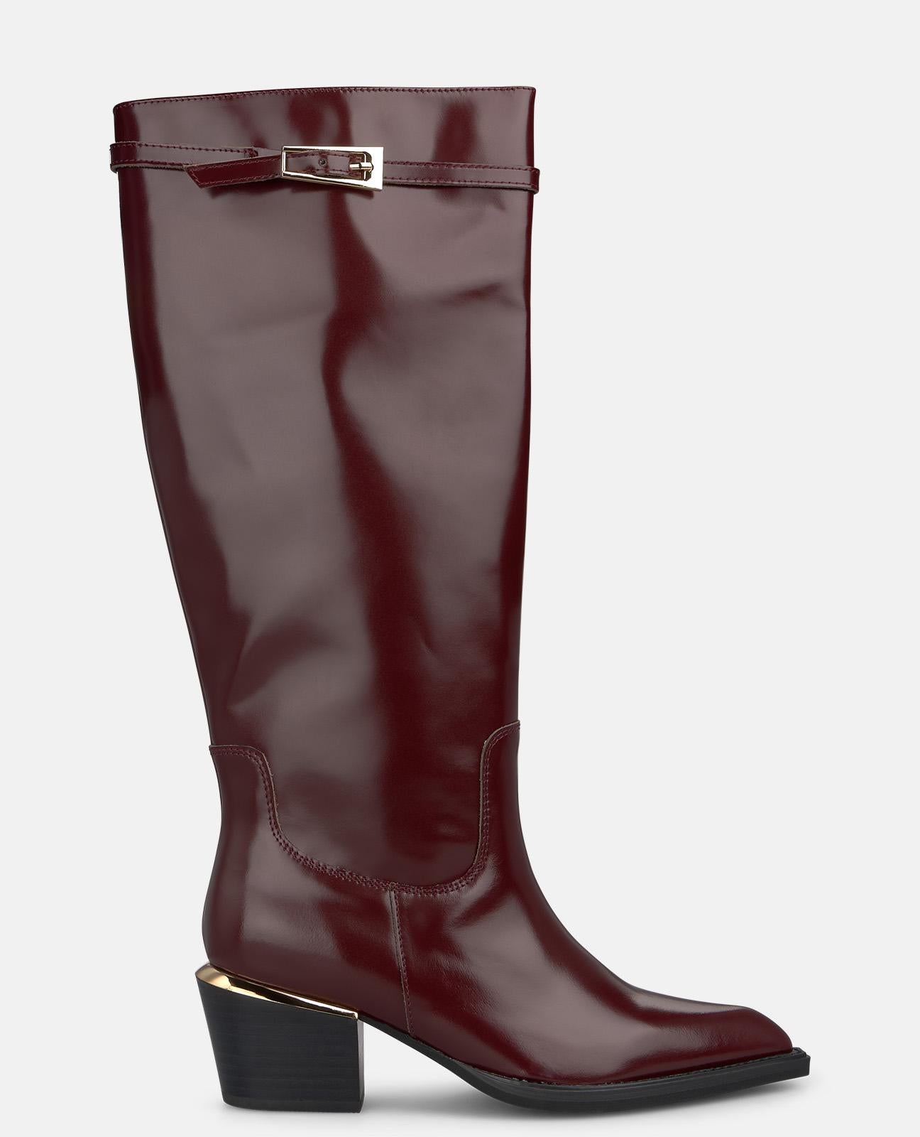 alma-en-pena-nappa-leder-stiefel-bordeaux-6-cm image 1