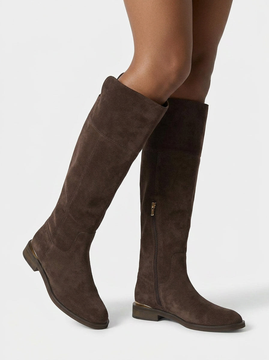 alma-en-pena-flache-wildleder-stiefel-braun-3-cm image 5