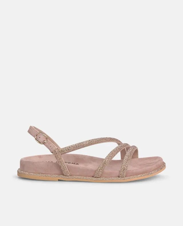 alma-en-pena-flache-sandale-rosa-mit-transfer-riemen-2-5-cm-plateau image 1