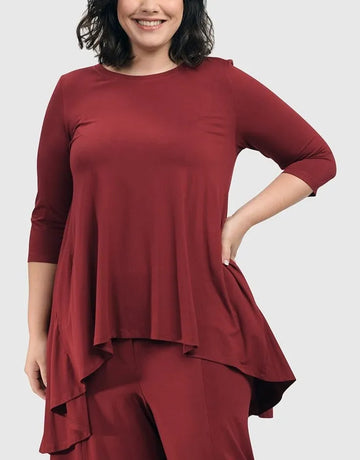 alembika-essential-swing-tunic-top-7st018p-tunika-plum image 4